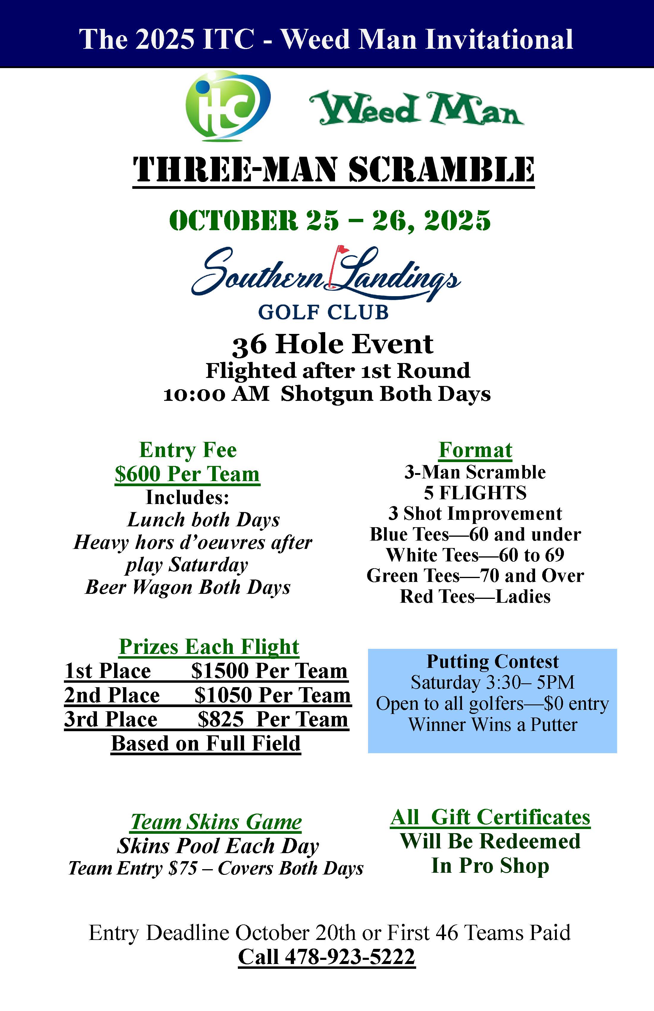 ITC WeedMan Invitational flyer